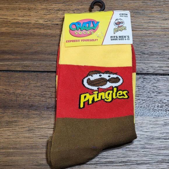 Crazy Socks Pringles Crew - Size Men's 6-12, NWT - Picture 1 of 4